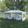 Party Tent 10'x20', Canopy Outdoor Tents for Wedding, Camping, Events Shelter (White)