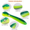 10Pcs Soft Fishing Lures Realistic Bass Loach Swimming Lure