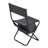 2-piece Folding Outdoor Chair with Storage Bag, Portable Chair for indoor, Outdoor Camping, Picnics and Fishing,Grey