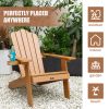 (Do Not Sell on Amazon) TALE Adirondack Chair Backyard Furniture Painted Seating with Cup Holder Plastic Wood for Lawn Outdoor Patio Deck Garden Porch