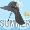 New Outdoor Bucket Hat Men's And Women's Summer Sunscreen Quick-drying Hat UV Protection Sunshade Breathable Fishing Hat Mountaineering Hat