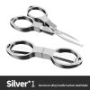 Foldable Fishing Scissors Carbon Steel Knife Edge Shears Fishing Line Cutting Tools Fishing Scissors Fishing Tackle Supplies