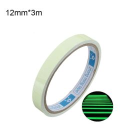 1pc New Fishing Rod Luminous Sticker; Protecting Fishing Rod Bandage Glow In The Dark DIY Self-adhesive Tape Fishing Tool (size: 12mm*3m/0.47*118in)