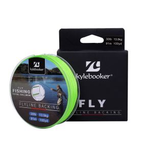 Kylebooker Fly Line Backing Line 20/30LB 100/300Yards Green Braided Fly Fishing Line (Length: 300YDS, Line Size: 20LB)