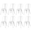 4 Set Ins Durable Outdoor Chair & Indoor Metal Chair, Dining Chairs,Patio Chairs Kitchen Chairs,18" Seat Height Restaurant Chair, Tolix Side Bar Chair