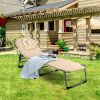 Folding Chaise Lounge Chair Bed Adjustable Outdoor Patio Beach