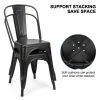 Ins Durable Outdoor Chair & Indoor Metal Chair, Dining Chairs,Patio Chairs Kitchen Chairs,18" Seat Height Restaurant Chair, Tolix Side Bar Chairs 330L